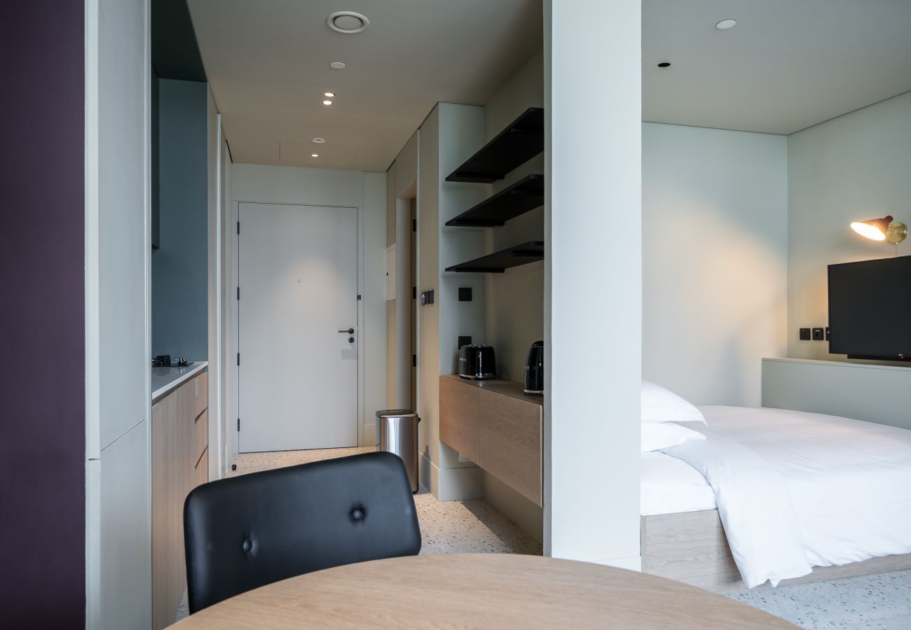 Studio in Dubai - Upside Living | Studio with view of Burj Khalifa