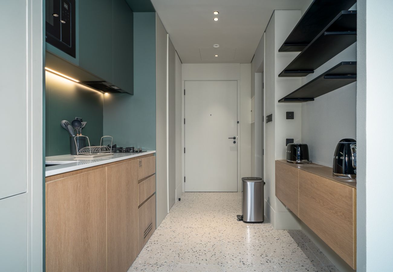 Studio in Dubai - Upside Living | Studio with view of Burj Khalifa